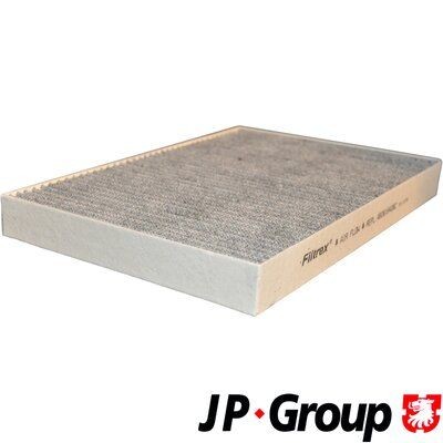 JP GROUP 1128102400 Pollen filter Activated Carbon Filter, 300 mm x 204 mm x 30 mm