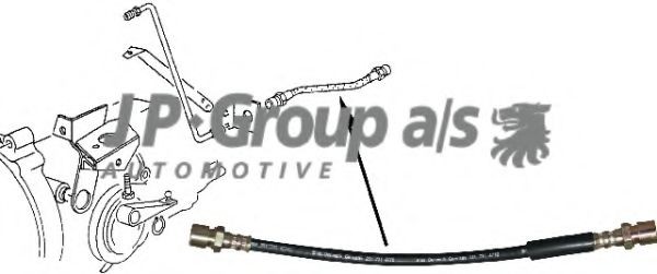 JP GROUP 1131000100 VW Clutch hose in original quality