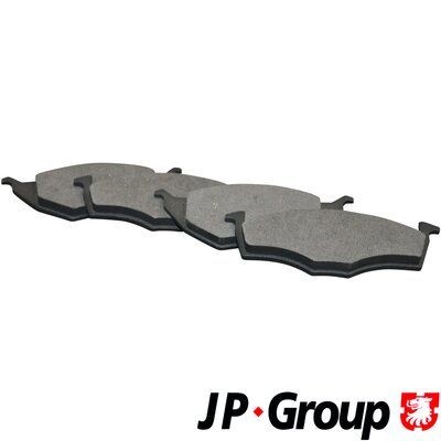 JP GROUP 1163602810 Brake pad set Front Axle, excl. wear warning contact