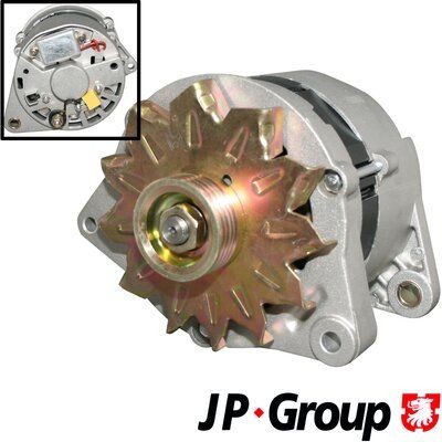 JP GROUP 1190101300 Alternator 12V, 70A, M6, 0227, Ø 48 mm