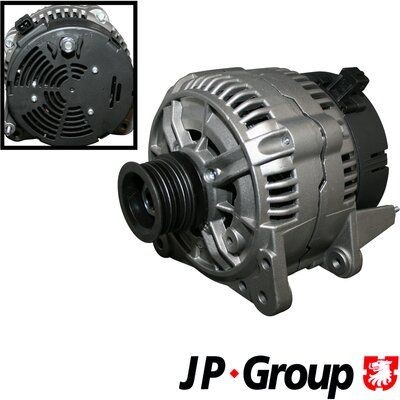 JP GROUP 1190102400 Alternator 12V, 120A, M8, 0026, Ø 49 mm
