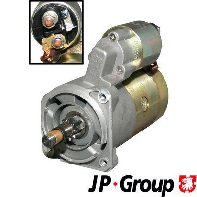 JP GROUP 1190300100 Starter motor 12V, 0,95kW, Number of Teeth: 9