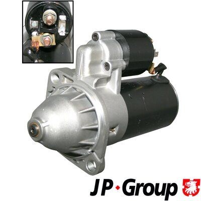 JP GROUP 1190300200 Starter motor 12V, 1,4kW, Number of Teeth: 9