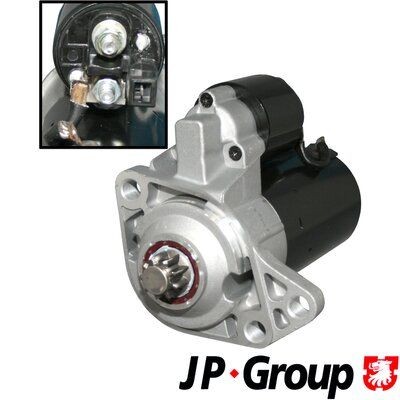 JP GROUP 1190300500 Starter motor 12V, 1,8kW, Number of Teeth: 11, 9