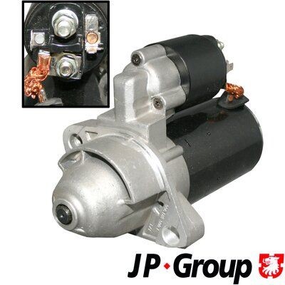 JP GROUP 1190302700 Starter motor 12V, 1,4kW, Number of Teeth: 9, Ø 83 mm
