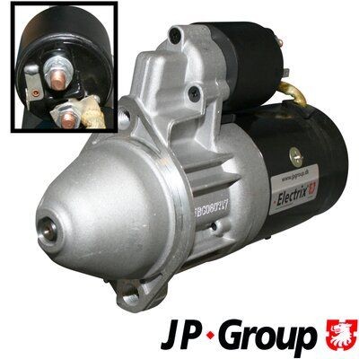 JP GROUP 1190303600 Starter motor 12V, 2,2kW, Number of Teeth: 9
