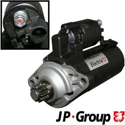 JP GROUP 1190304300 Starter motor 12V, 1,7kW, Number of Teeth: 10