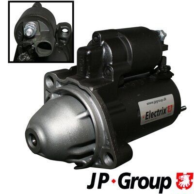 JP GROUP 1190305600 Starter motor 12V, 1,2kW, Number of Teeth: 9