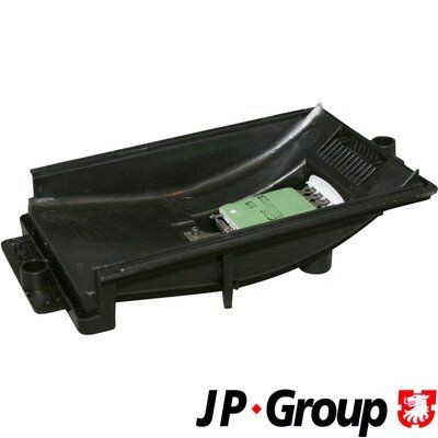 JP GROUP Voltage: 12V, Resistor: 1Ohm, Number of pins: 4-pin connector Resistor, interior blower 1196850400 buy