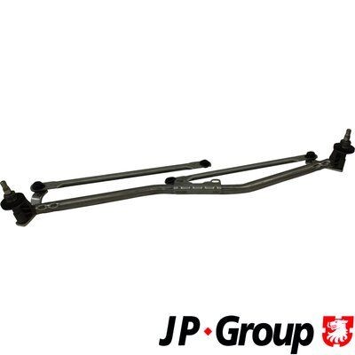 JP GROUP 1198101800 Wiper Linkage for left-hand drive vehicles, Front, without electric motor