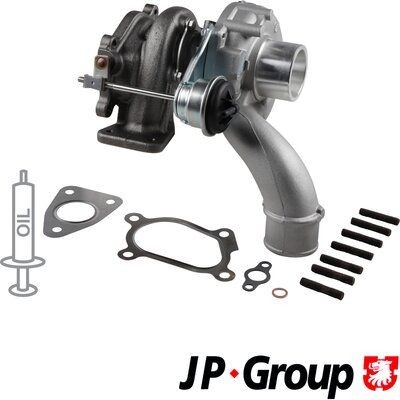 JP GROUP 1217400100 Turbocharger Exhaust Turbocharger, Incl. Gasket Set