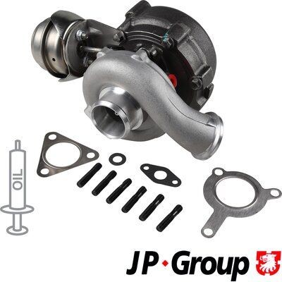 Turbocharger JP GROUP Exhaust Turbocharger, Incl. Gasket Set - 1217400400