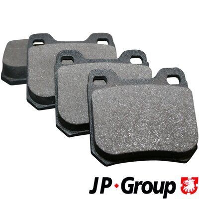 1263700419 JP GROUP Rear Axle, excl. wear warning contact Height: 61,2mm, Width: 62mm, Thickness: 15,8mm Brake pads 1263700410 buy