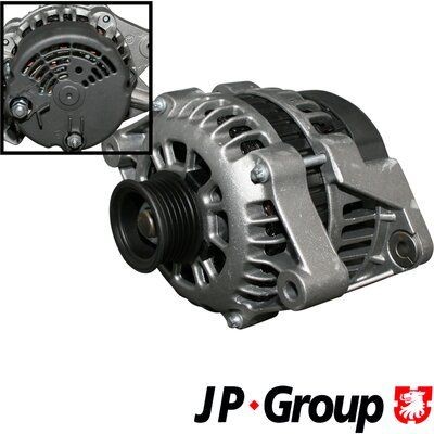 JP GROUP 1290100600 Alternator 14V, 70A, M8 B+ M5 D+, 0230, Ø 49 mm