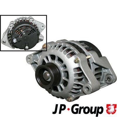 JP GROUP 1290100700 Alternator 14V, 100A, M8 B+ M5 D+, 0230, Ø 49 mm