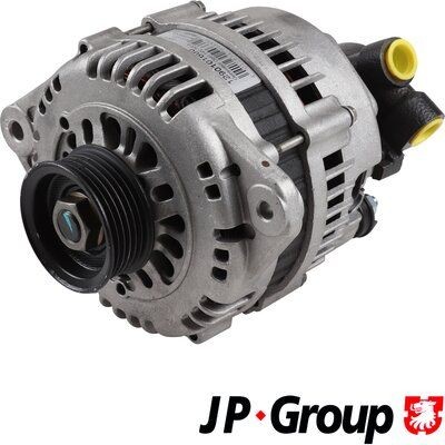 JP GROUP 1290101600 Alternator 14V, 100A, L-F, M8 B+, 0111, Ø 60 mm