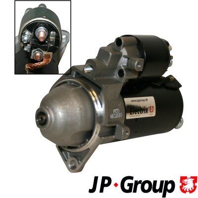 JP GROUP 1290300900 Starter motor 12V, 2kW, Number of Teeth: 10