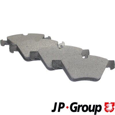 JP GROUP 1363601010 Brake pad set Front Axle, prepared for wear indicator