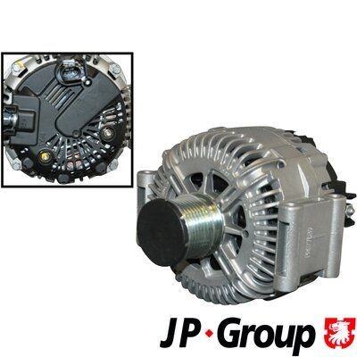 1390104609 JP GROUP 14V, 180A, Ø 50 mm Number of ribs: 7 Generator 1390104600 buy