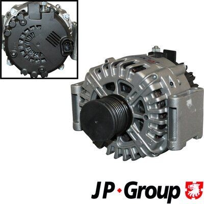 JP GROUP 1390105600 Alternator 14V, 180A, COM/LIN2, M8 B+, 0238, Ø 50 mm