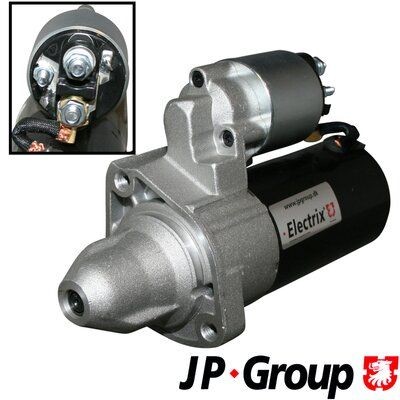 JP GROUP 1390300700 Starter motor 12V, 1,7kW, Number of Teeth: 10, Ø 60 mm