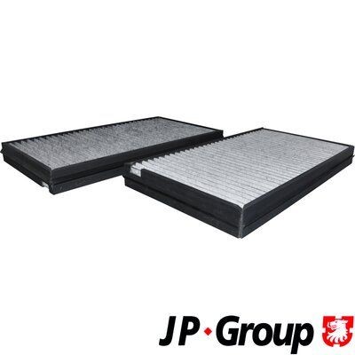 Cabin air filter JP GROUP Activated Carbon Filter, 322 mm x 170 mm x 31 mm - 1428101810