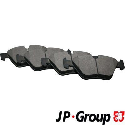 JP GROUP Front Axle, prepared for wear indicator Height: 63,9mm, Width 1: 155,1mm, Width 2 [mm]: 154,6mm, Thickness: 20,3mm Brake pads 1463601110 buy