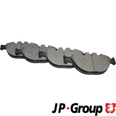 JP GROUP 1463601910 Brake pad set Front Axle, excl. wear warning contact