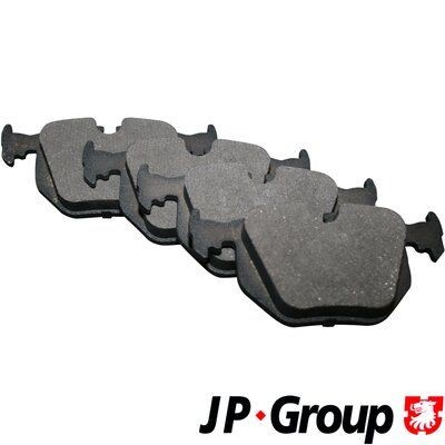JP GROUP 1463700910 Brake pad set Rear Axle, prepared for wear indicator