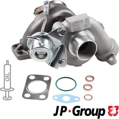 JP GROUP 1517400400 Turbocharger Exhaust Turbocharger, Incl. Gasket Set