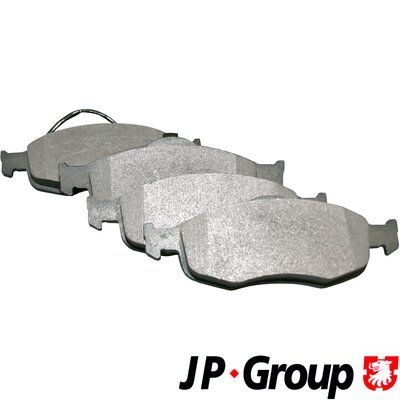 DP711ALT JP GROUP Front Axle, incl. wear warning contact Height: 58,5mm, Width 1: 156,3mm, Width 2 [mm]: 155,1mm, Thickness: 17,5mm Brake pads 1563601210 buy