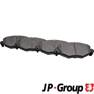 1563603019 JP GROUP Front Axle, excl. wear warning contact Height: 60,5mm, Width: 149mm, Thickness: 18,4mm Brake pads 1563603010 buy
