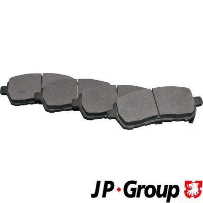 1563603519 JP GROUP Front Axle, not prepared for wear indicator Height: 51,7mm, Width: 126mm, Thickness: 17,6mm Brake pads 1563603510 buy