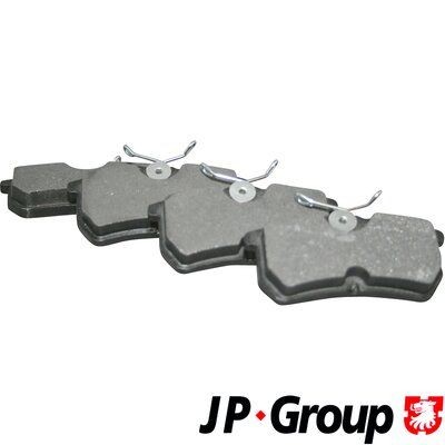 1563700419 JP GROUP Rear Axle, excl. wear warning contact Height: 42,4mm, Width: 88mm, Thickness: 14,8mm Brake pads 1563700410 buy