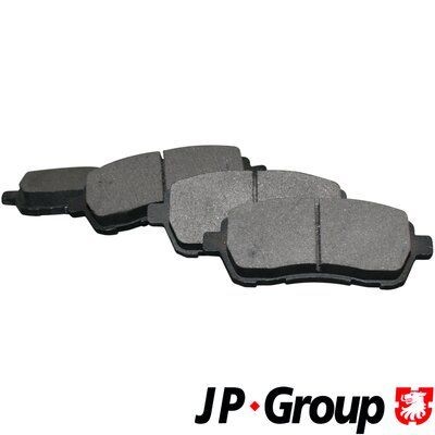 1563700619 JP GROUP Rear Axle, excl. wear warning contact Height: 43,2mm, Width: 95mm, Thickness: 16,1mm Brake pads 1563700610 buy