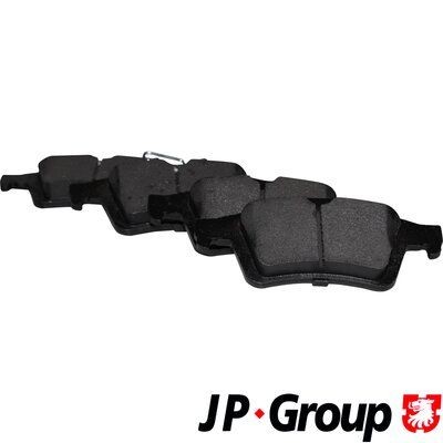 JP GROUP 1563701510 Brake pad set Rear Axle, excl. wear warning contact