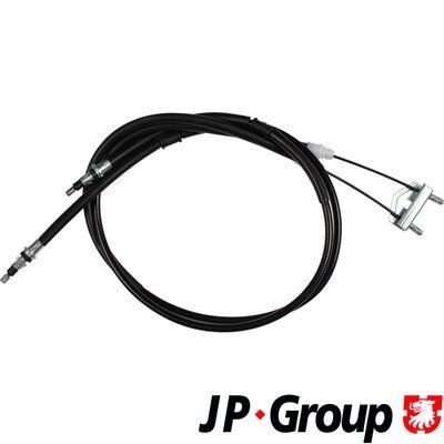 JP GROUP 1570304200 Hand brake cable Rear, Centre, 1445/1257+1305/1115mm, Disc/Drum