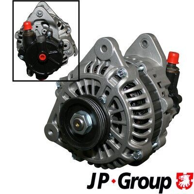JP GROUP 1590101600 Alternator 12V, 95A, M8 B+, W-L, 0123, Ø 60 mm