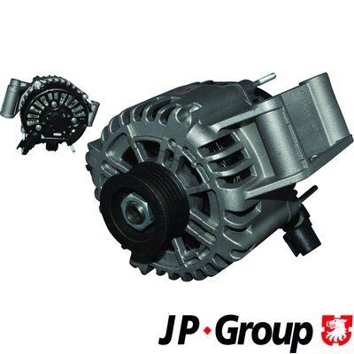 JP GROUP 1590103800 Alternator 14V, 90A, M6 b+, S-SIG-FR, 0138, Ø 53 mm