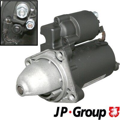 JP GROUP 1590300700 Starter motor 12V, 1,1kW, Number of Teeth: 10