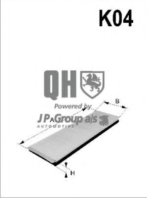 QFC0187 JP GROUP 3428100309 Pollen filter 08292-SCA-E11