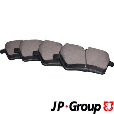 JP GROUP 6063600310 Brake pad set Front Axle, excl. wear warning contact