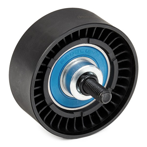 RIDEX 312D0038 Deflection / Guide Pulley, v-ribbed belt with cap