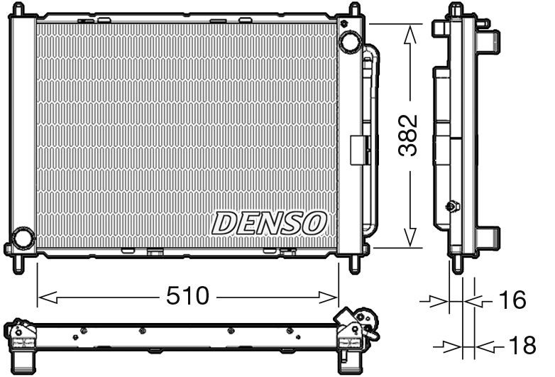 DENSO DRM23104 Cooler Module with dryer, Weight: 3188g