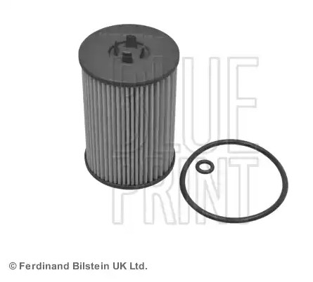 BLUE PRINT ADV182125 Oil filter with seal ring, Filter Insert