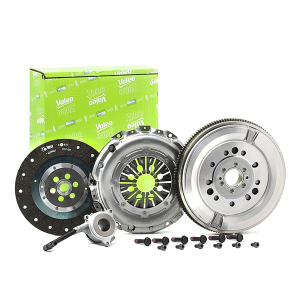 VALEO FULLPACK DMF (CSC) with dual-mass flywheel, with central slave cylinder, with screw set, with lock screw set, 241mm Clutch replacement kit 837304 buy