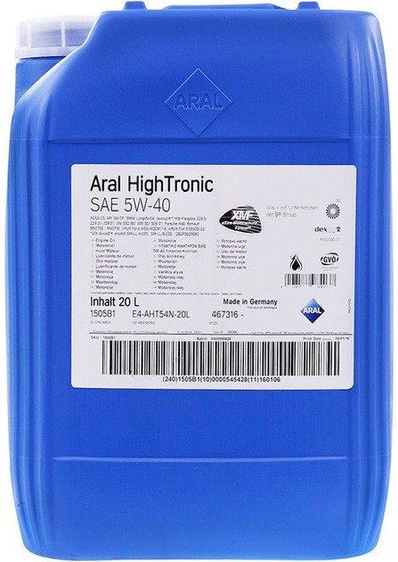 ARAL 1505B1 Engine oil AUDI experience and price