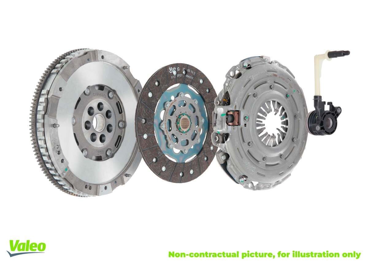837300 Clutch set 837300 VALEO with dual-mass flywheel, with central slave cylinder, with screw set, with lock screw set, without sensor, 240mm