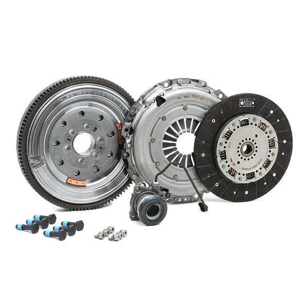VALEO 837300 Clutch replacement kit with dual-mass flywheel, with central slave cylinder, with screw set, with lock screw set, without sensor, 240mm