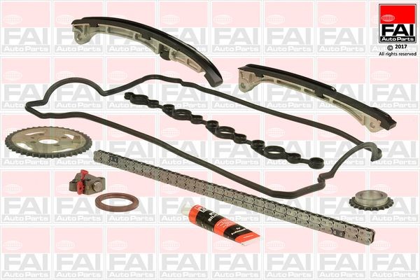 FAI AutoParts TCK201 Timing chain kit with gears, with gaskets/seals, Simplex, Bolt Chain
